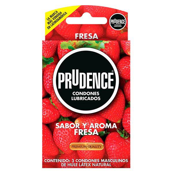 Condones Prudence – Fresa 3 piezas