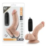 Dr. Skin Vibrating Cock with Suction Cup Vanilla<br /> 14 cm x 3.8 cm