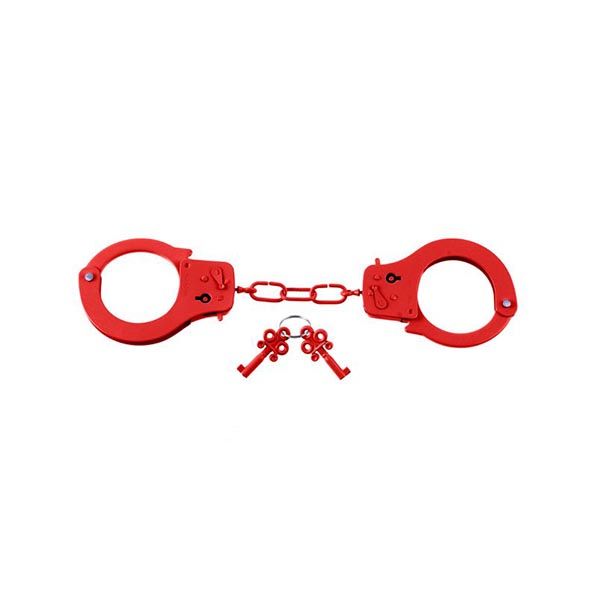 Fetish Fantasy Series Designer Metal Handcuffs – Red
