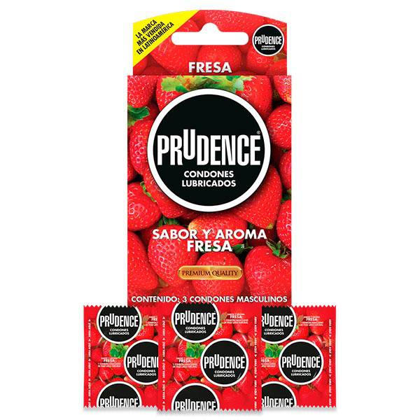 Condones Prudence – Fresa 3 piezas