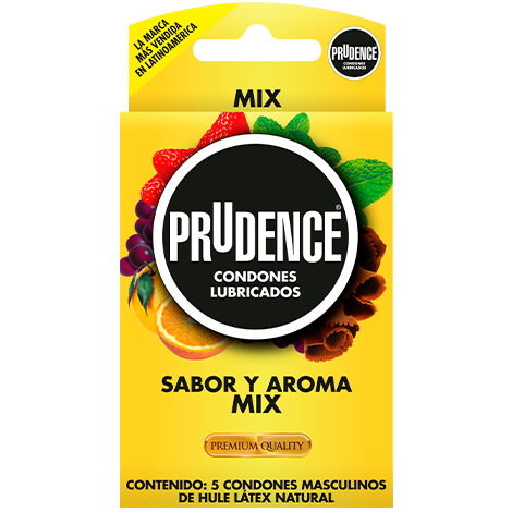 Condones Prudence – Mix de sabores – 5 piezas