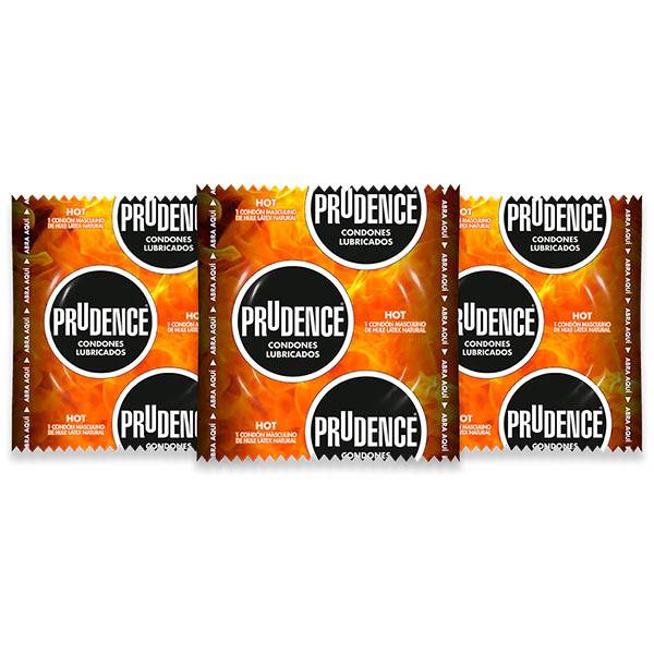 Condones Prudence – Hot – 3 piezas