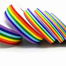 Listón decorativo de arcoíris  – 20 mm