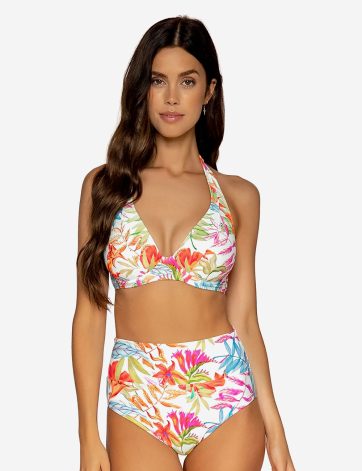 Sunsets Tropical Breeze Muse Halter Women Top