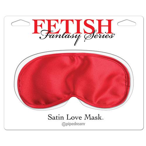 Satin Love Mask Red