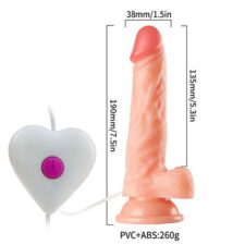 Ultra Realistic Vibrating Dildo <br>19 x 3.8 cm