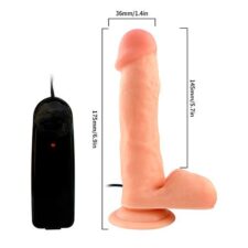 Ultra Realistic Vibrating D-C dildo17.5cm  x  3.6 cm
