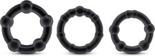 Beaded Cock Rings black