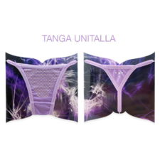 Tanga Algodón Lila Metal