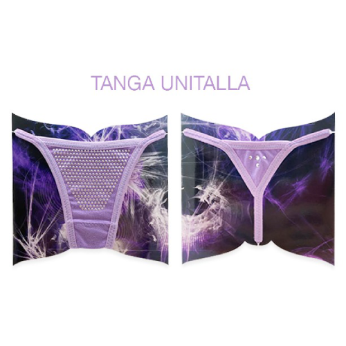 Tanga Algodón Lila Metal