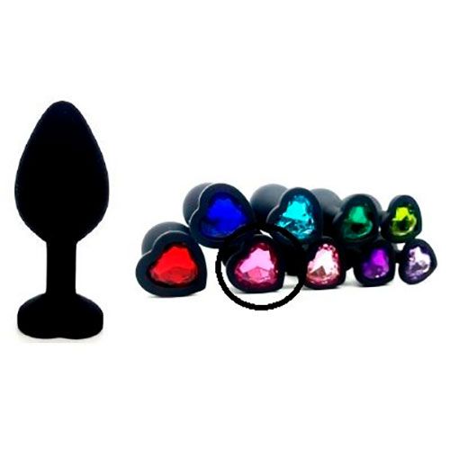 plug silicon heart small