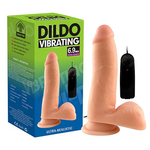 Ultra Realistic Vibrating D-C dildo 7 in