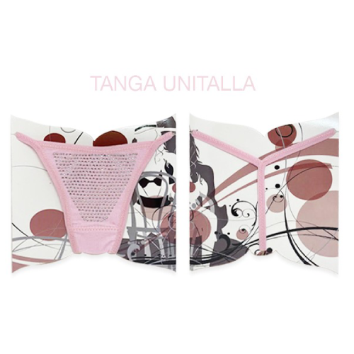 Tanga Algodón Rosa Cristal
