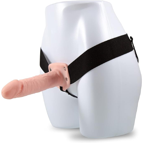 Dr. Skin 18 cm Hollow Strap On – Vainilla