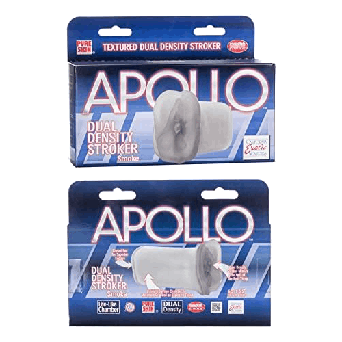 Masturbador de doble densidad, color humo